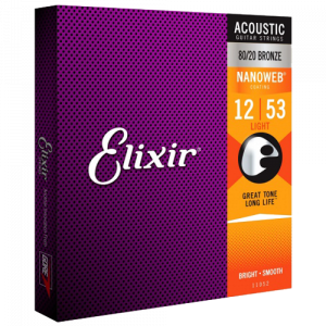 Elixir 11052 Nanoweb Light Acoustic 12-53
