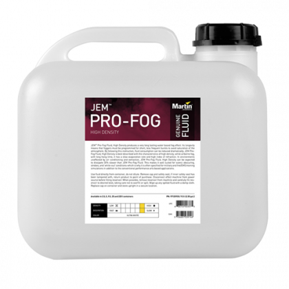 Jem Fluid Pro-Fog Fluid, High Density, 9.5L