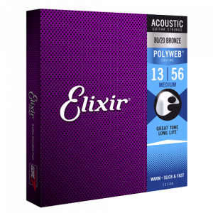 Elixir 11100 Polyweb Acoustic Medium13-.56